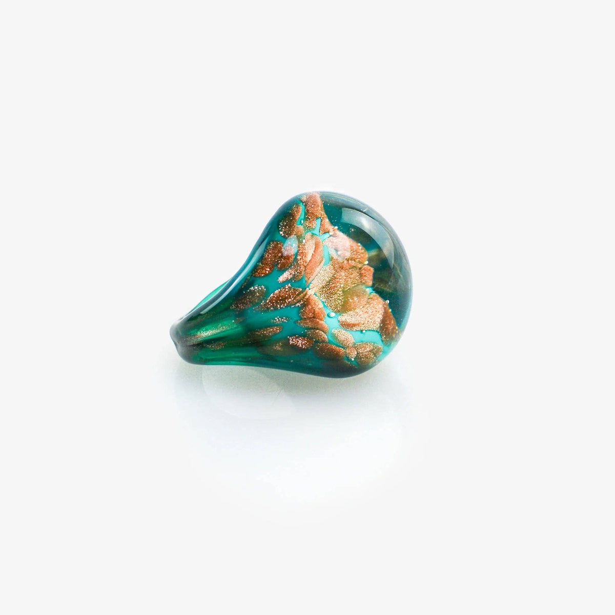 Bombato Avventurina Murano Glass Ring | Made in Venice