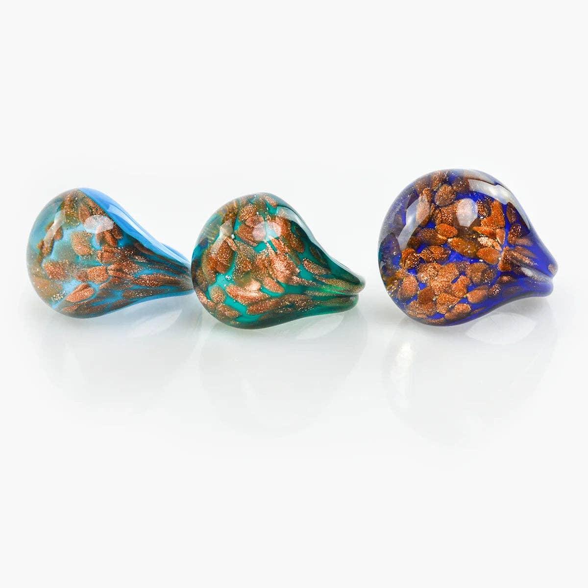 Bombato Avventurina Murano Glass Ring | Made in Venice