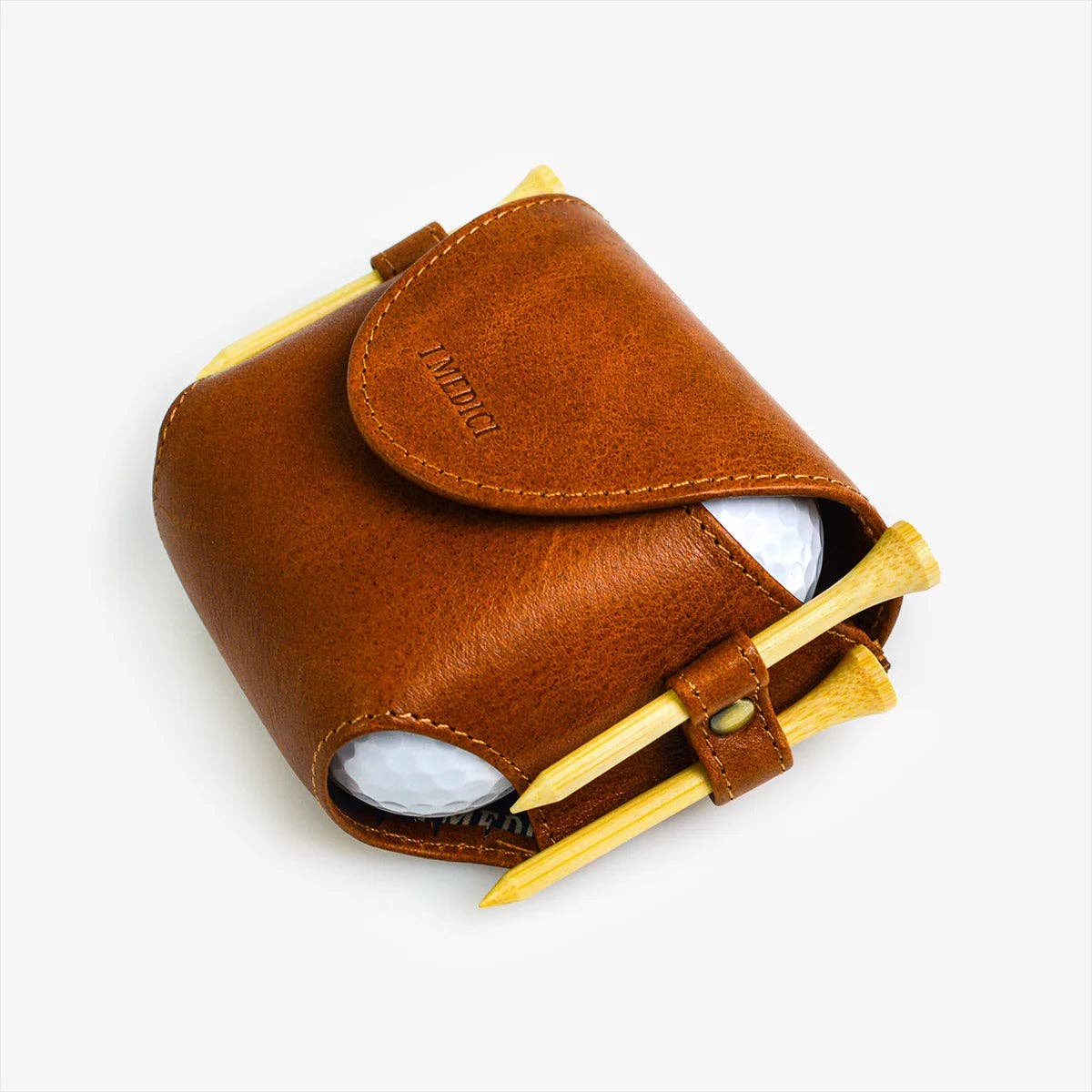 Leather Golf Ball Holder | Made in Italy