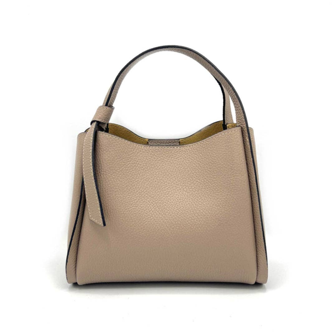 Genuine Leather Handbag, Medium | Made in Tuscany