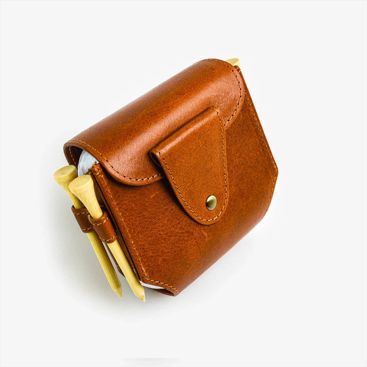 Leather Golf Ball Holder | Made in Italy