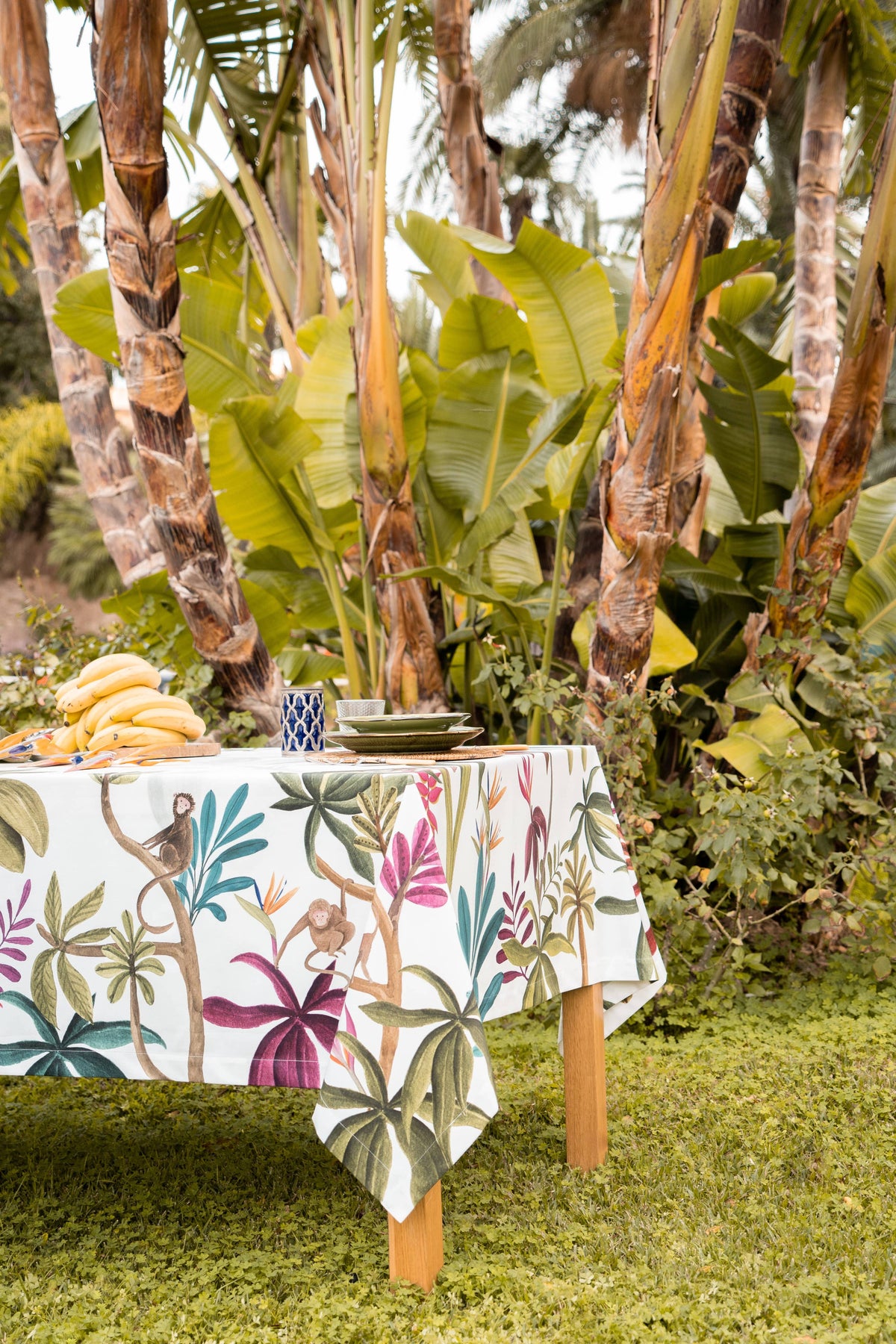 Amazon Cotton Satin Tablecloth | Made in Sicily