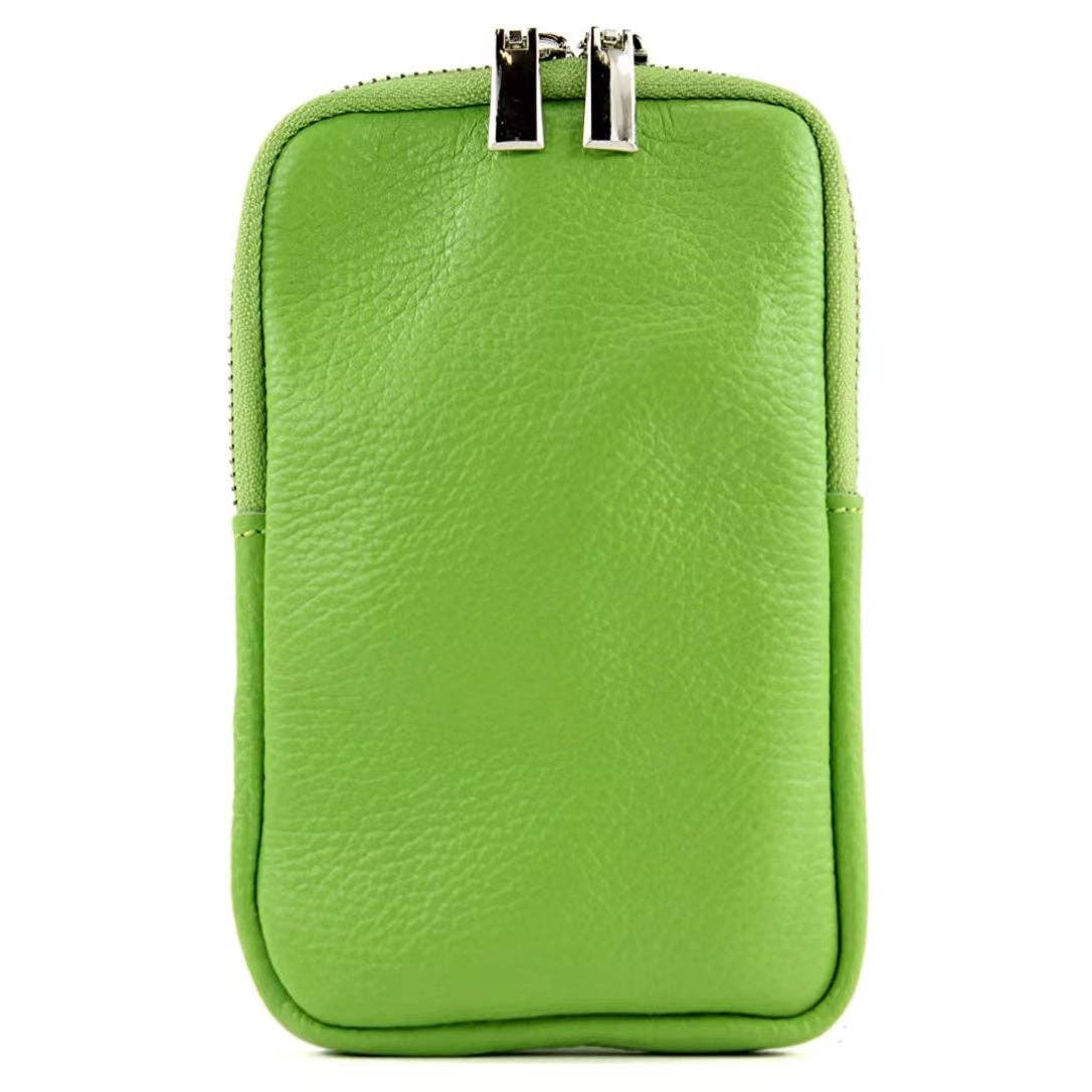 Modarno Small Shoulder Bag for Mobile Phones for Men and Women in Genuine Leather 11cm x 2cm x 18cm | Made in Italy