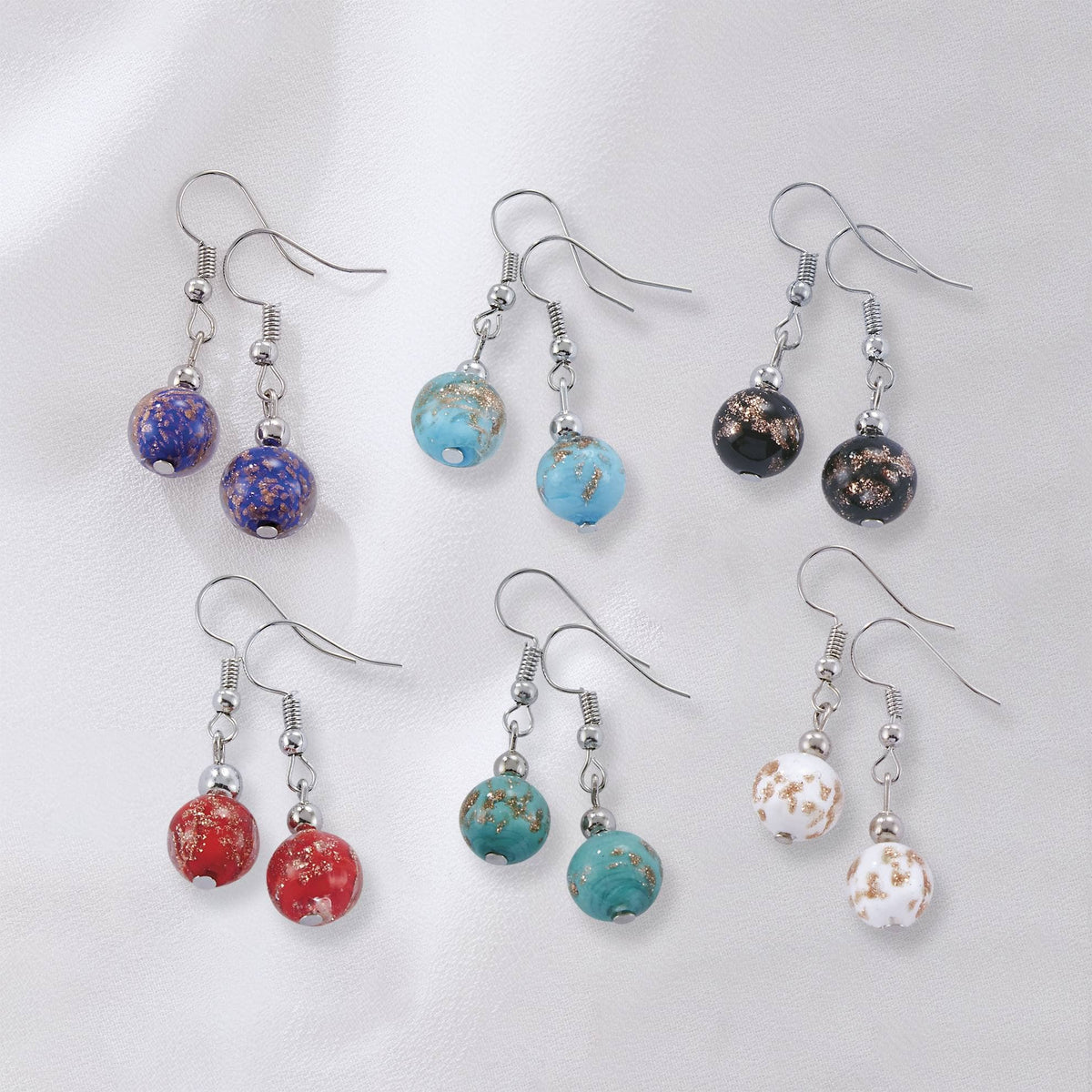 Murano Sommerso Earring - Assorted Colors | Made in Veneto