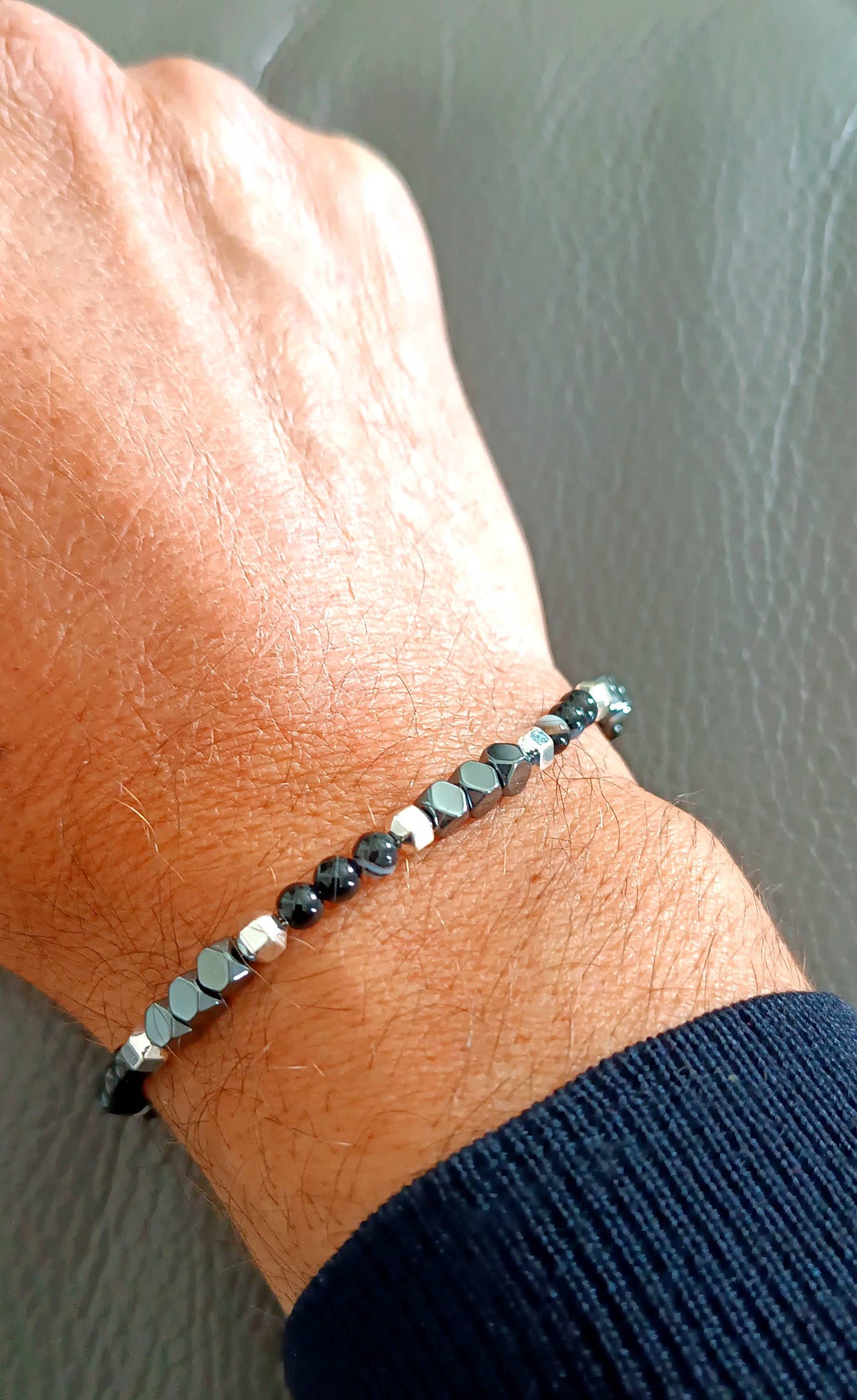 Taormina Stone and Steel Bracelet | Made in Lazio