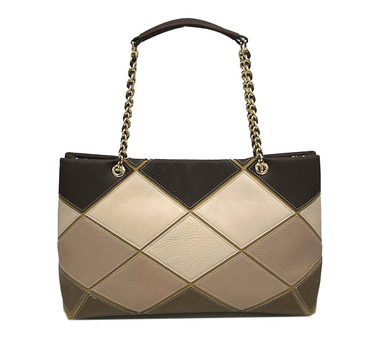 Genuine Leather Chain Bag, Big Size | Made in Tuscany