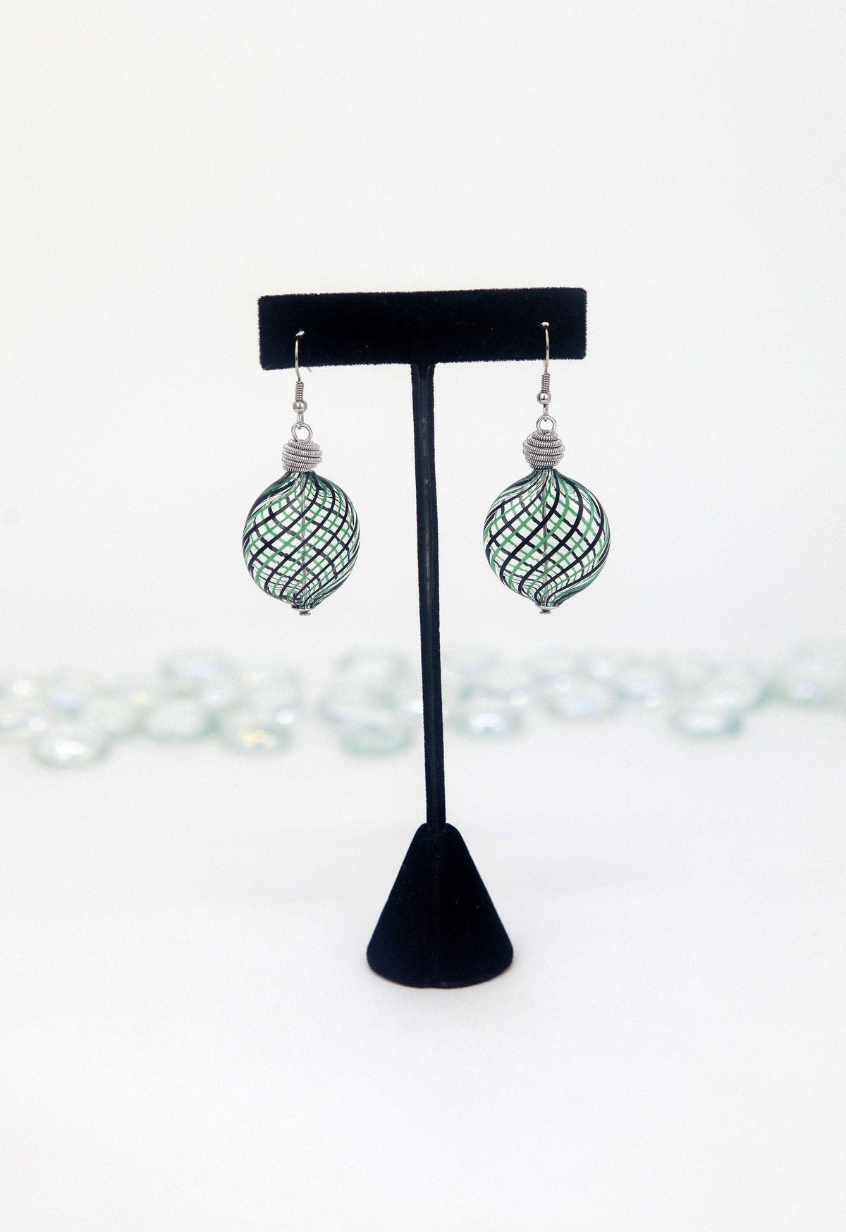 Murano Glass Penny Bead Earrings, Assorted Colors | Made in Venice