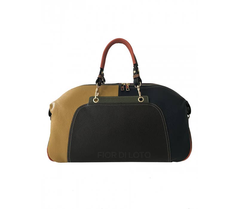 Monica Italian Leather Overnight Bag | Made in Tuscany