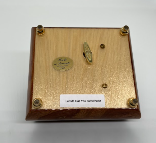 Italian Music Box with Rose Inlay Design | Made in Campania