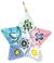 Murano Glass Star Pendant, Pastel Multicolor | Made in Venice