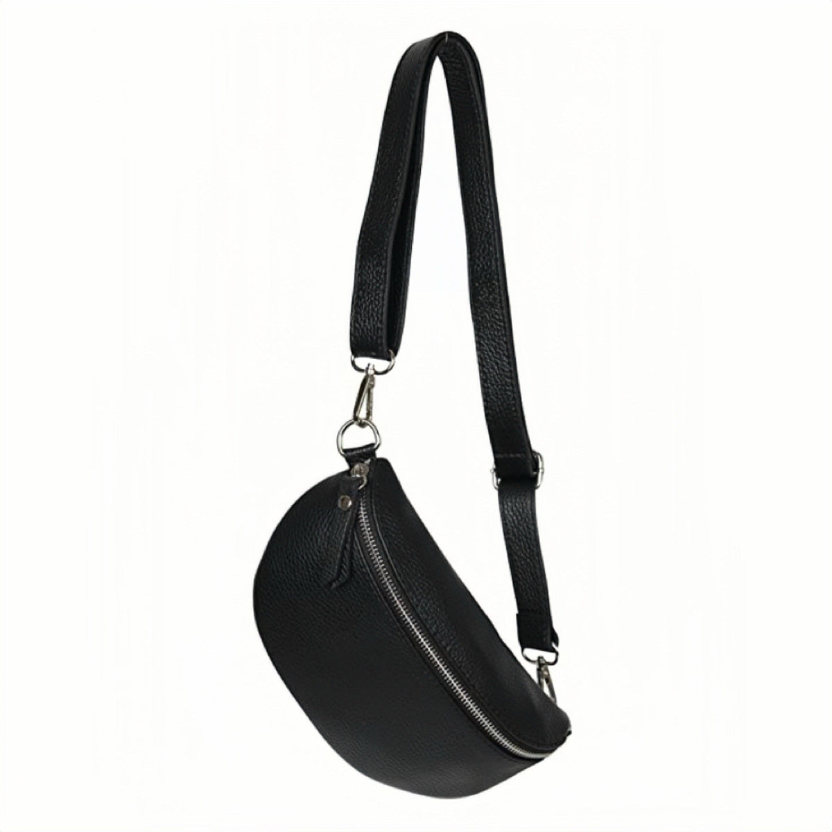 Modarno Unisex Waist Bag and Shoulder Bag in Genuine Leather 9.1" x 2.8" x 4.7" | Made in Italy