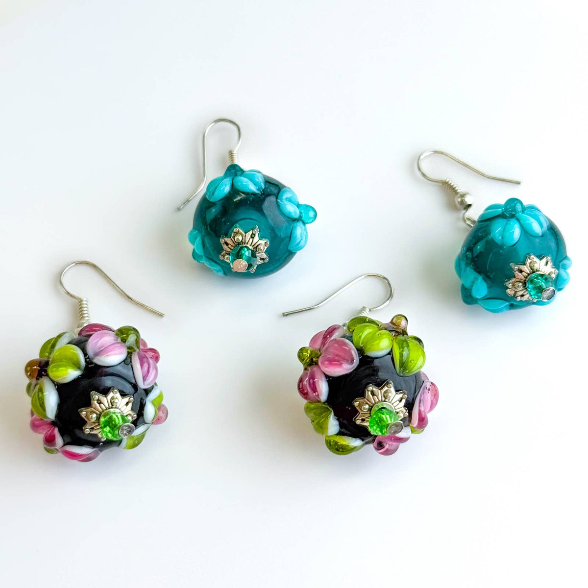 Big Beaded Earrings – Murano Glass | Made in Venice