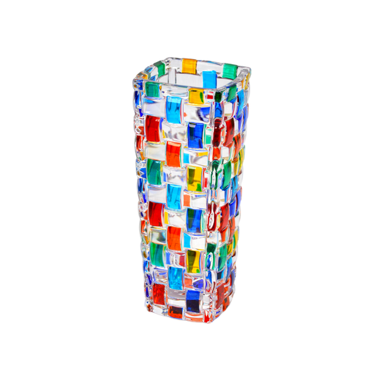 Bossanova Bud Vase, Hand-Painted Italian Crystal | Made in Venice