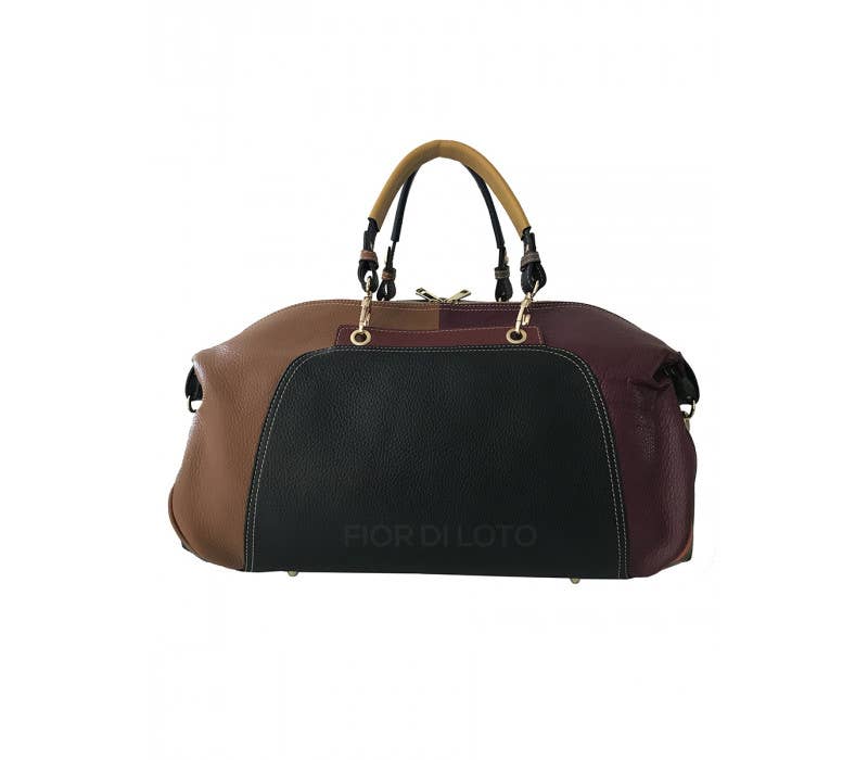 Monica Italian Leather Overnight Bag | Made in Tuscany