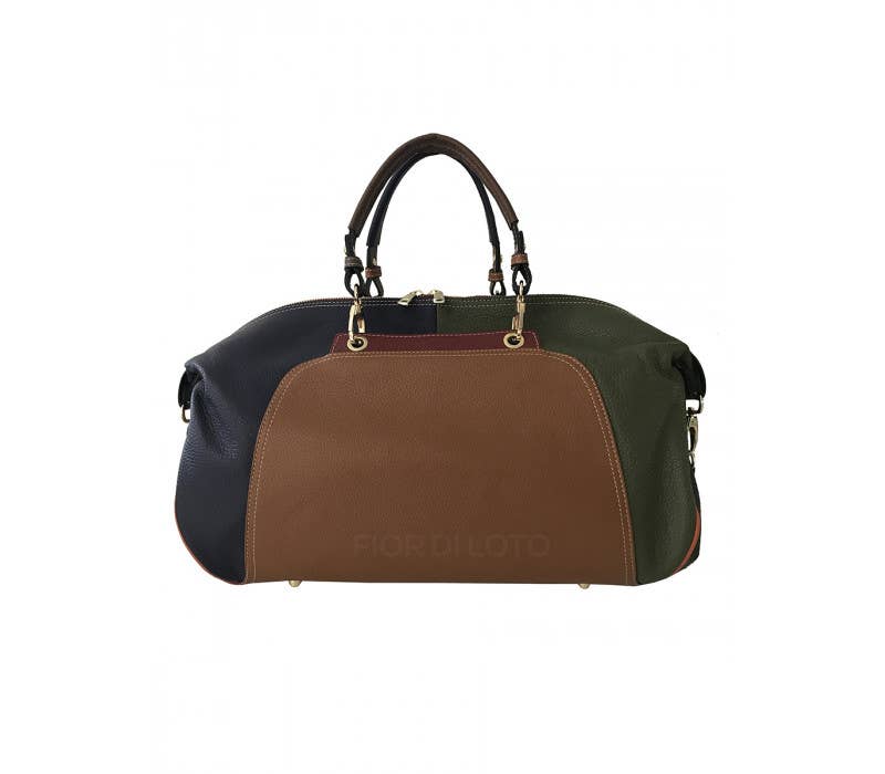 Monica Italian Leather Overnight Bag | Made in Tuscany