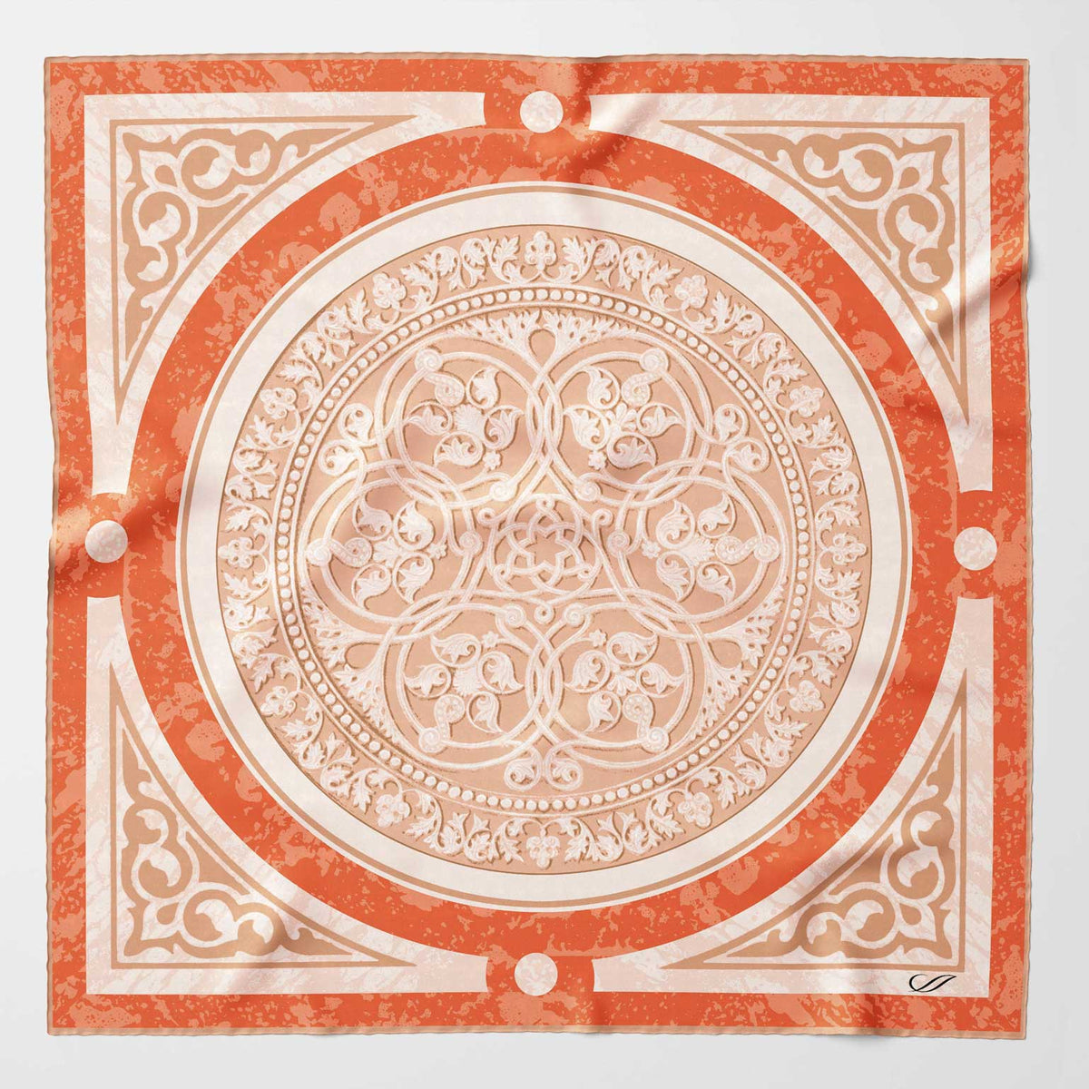Silk Pocket Square - Orange | Made in Lake Como