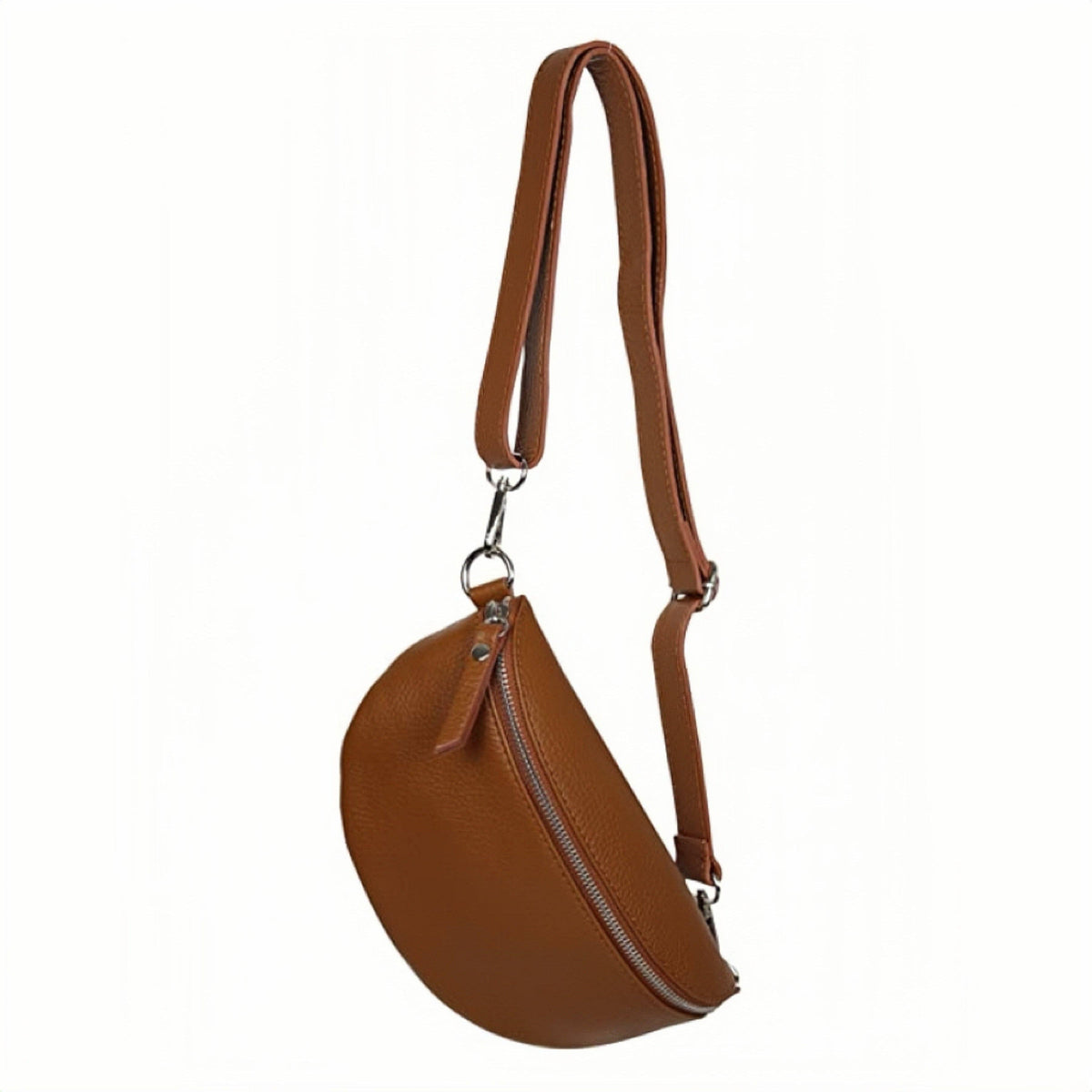 Modarno Unisex Waist Bag and Shoulder Bag in Genuine Leather 9.1" x 2.8" x 4.7" | Made in Italy