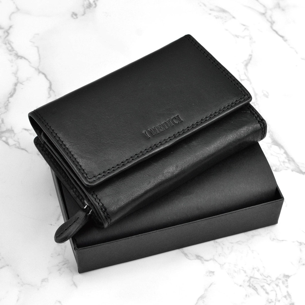 Gemma Women's Tri-fold Italian Leather Wallet | Made in Italy
