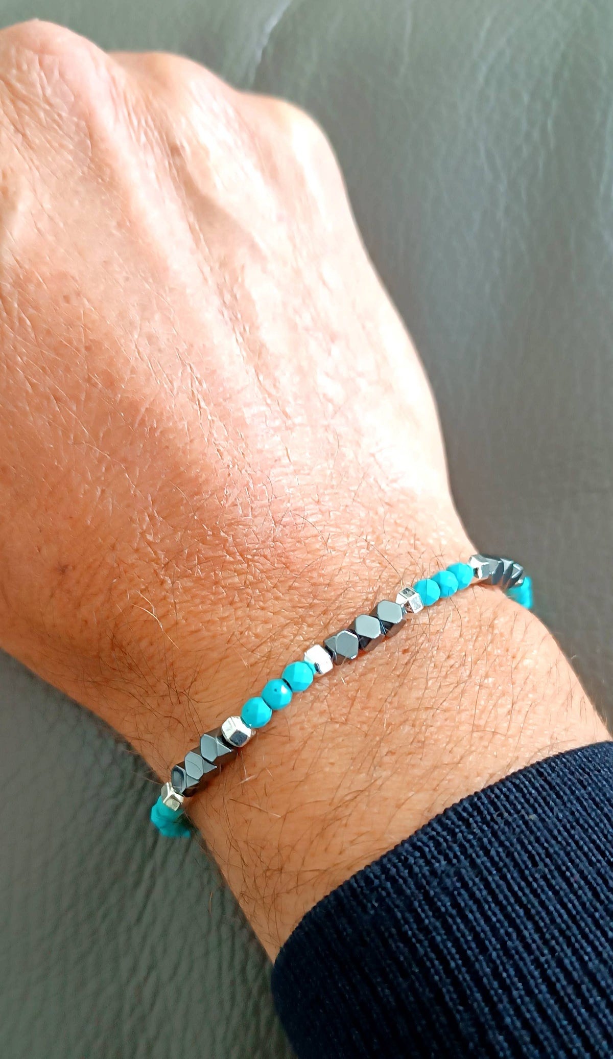 Taormina Stone and Steel Bracelet | Made in Lazio