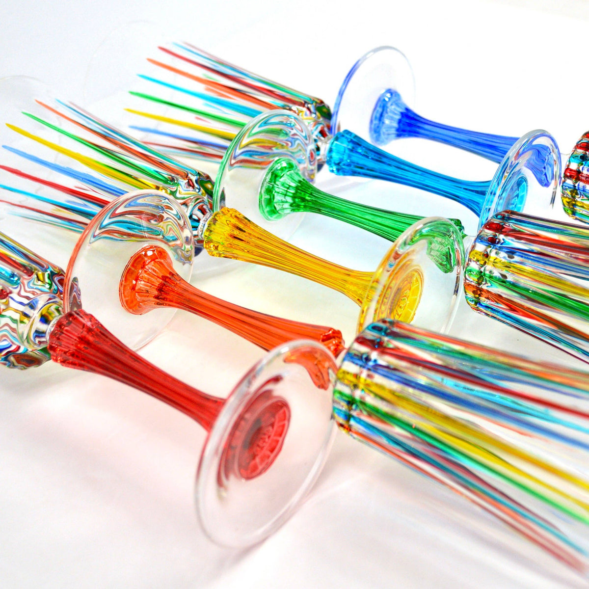 Timeless Champagne Glasses, Hand-Painted Italian Crystal | Made in Venice