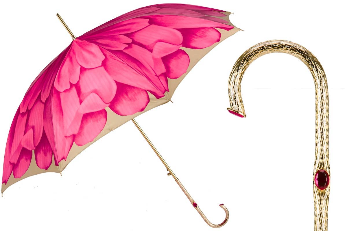 Fuchsia Petal Umbrella | Made in Lombardy