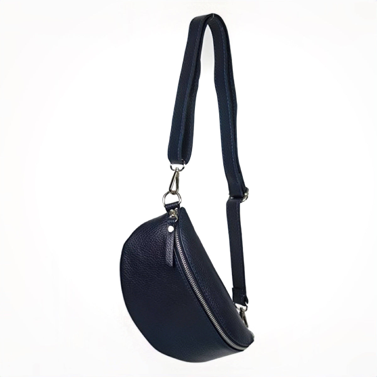 Modarno Unisex Waist Bag and Shoulder Bag in Genuine Leather 9.1" x 2.8" x 4.7" | Made in Italy