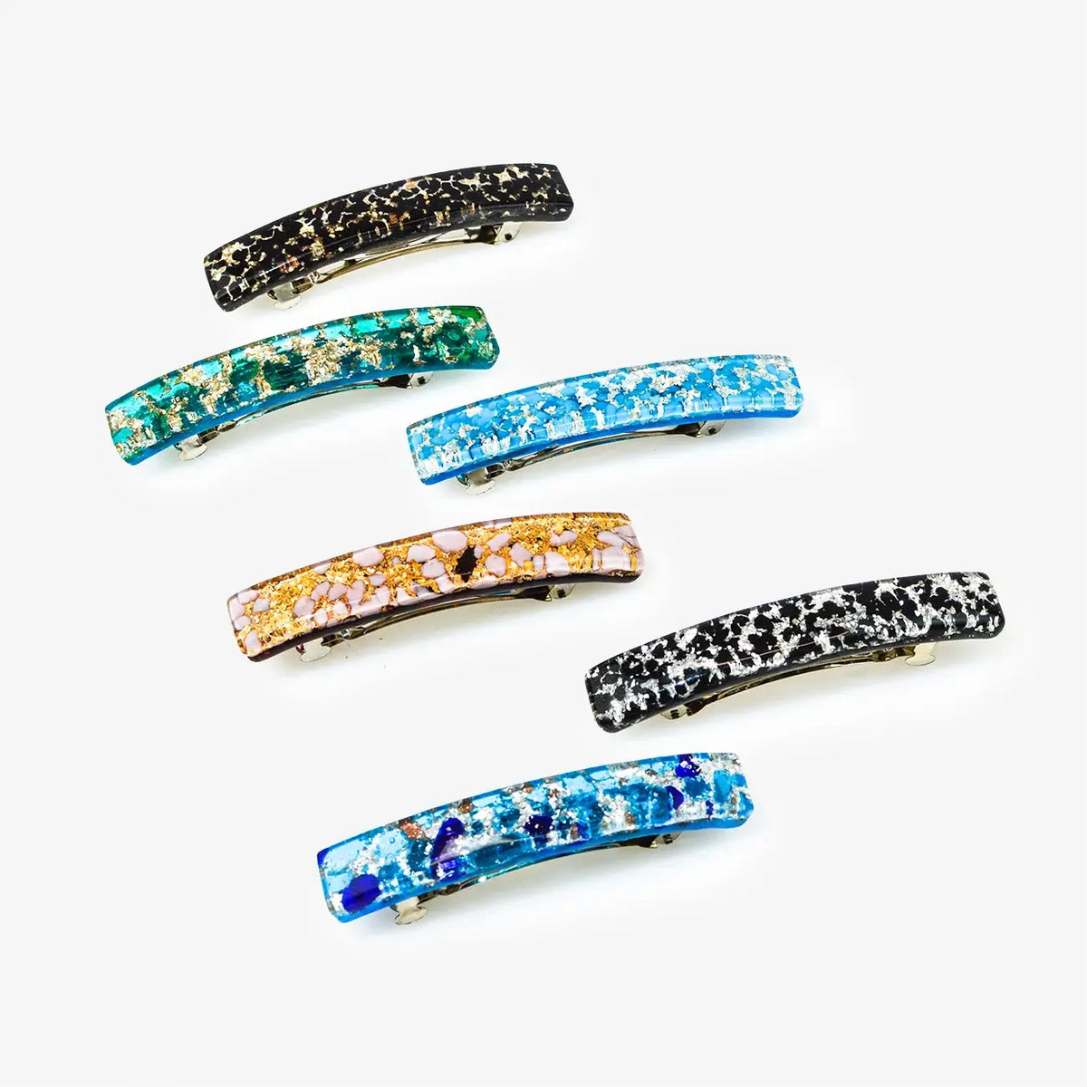 Murano Glass Hair Barrette, Assorted Colors | Made in Venice
