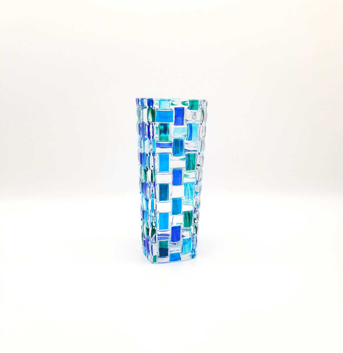 Bossanova Aqua Bud Vase 6" | Made in Venice