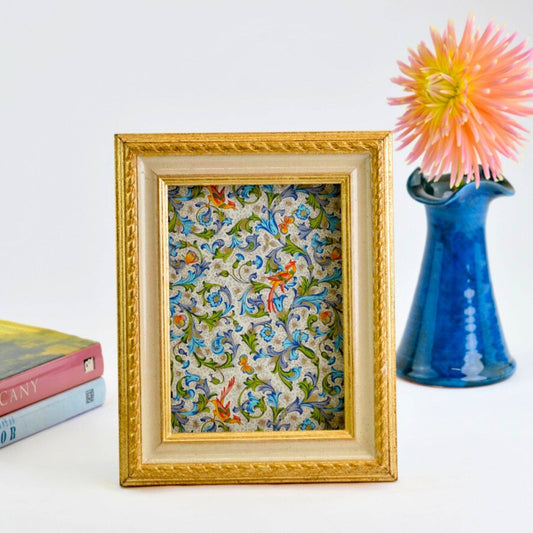 Italian Florentine Carved Wood Cable Photo Frame, 8x10, 5x7, 4x6 | Made in Tuscany