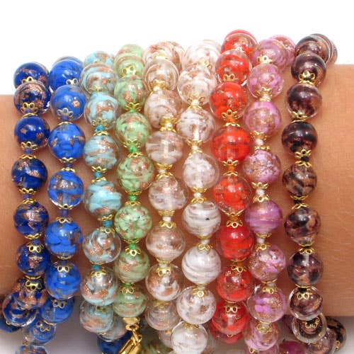 Sommerso Murano Glass Clasp Bracelet | Made in Veneto