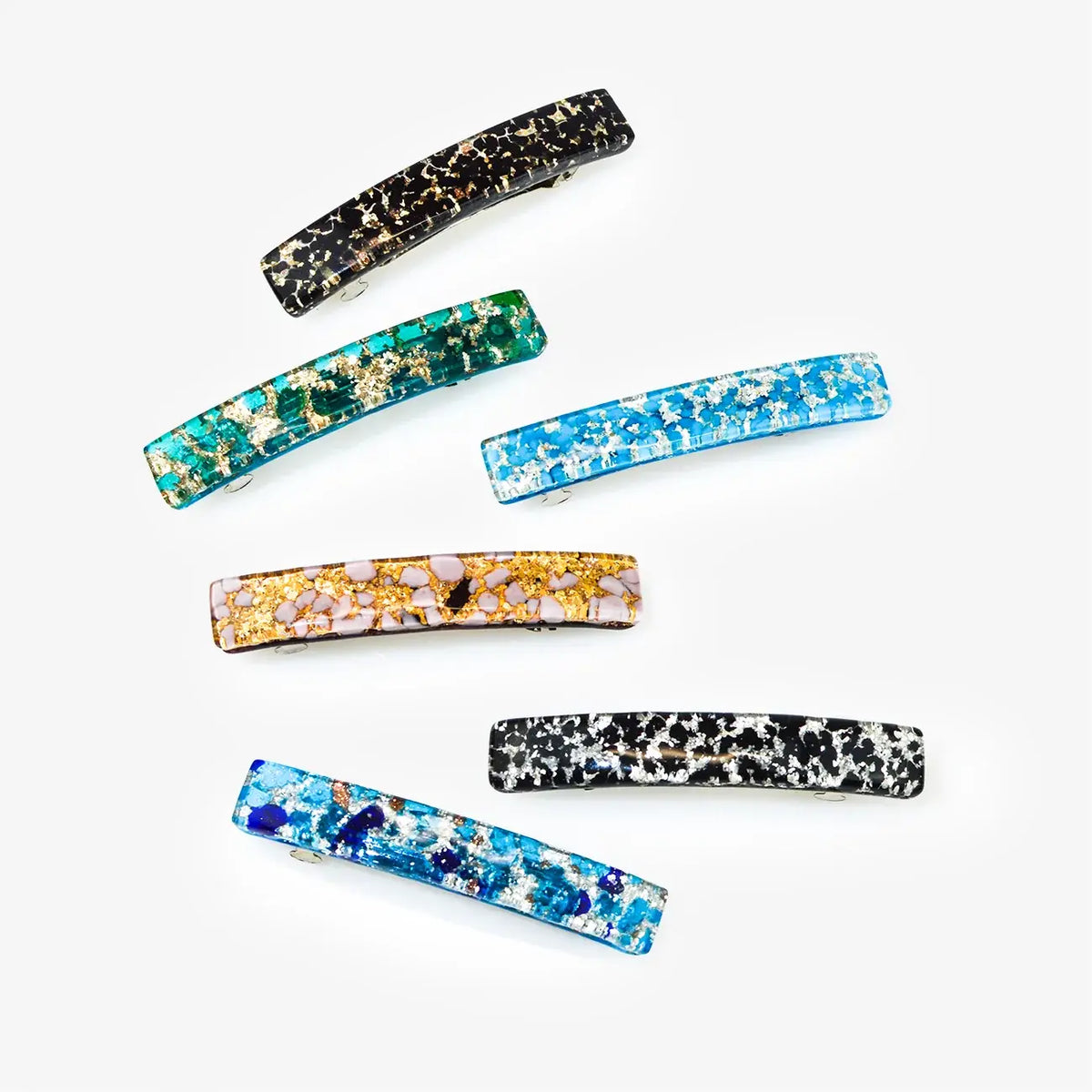 Murano Glass Hair Barrette, Assorted Colors | Made in Venice