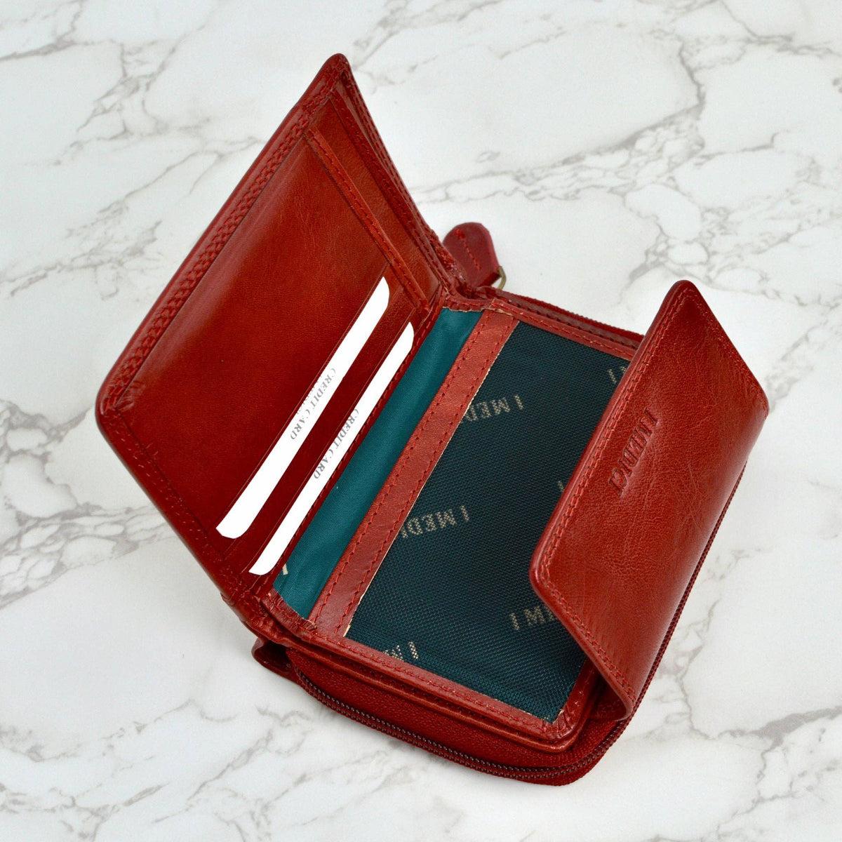 Giovanna Women's Italian Leather Bi-fold Wallet with Coin Pocket | Made in Tuscany