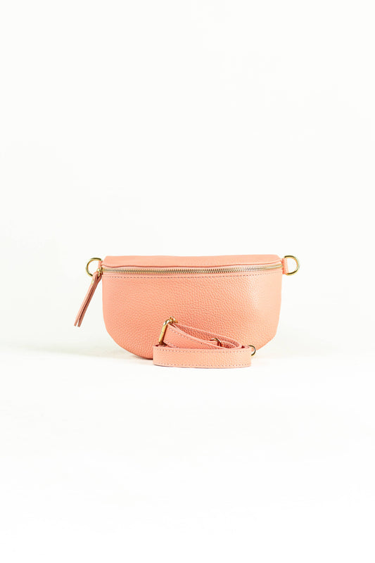 Borsa a tracolla color pesca