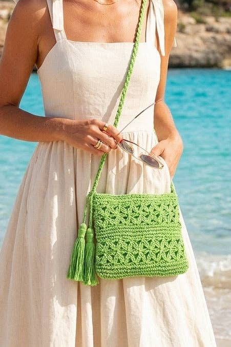 Italian Crossbody Bag 7.5" JIJOU CAPRI | Made in Campania