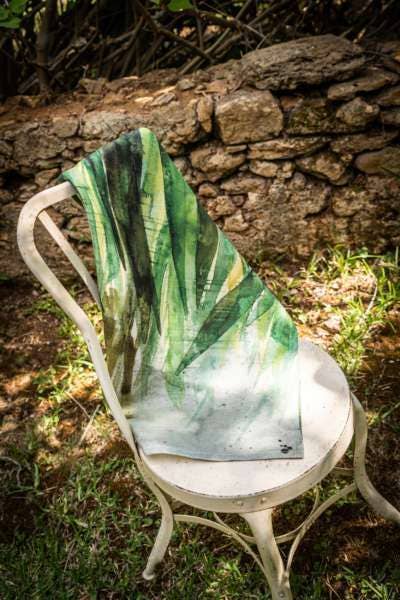 Bamboo Linen Kitchen Towel