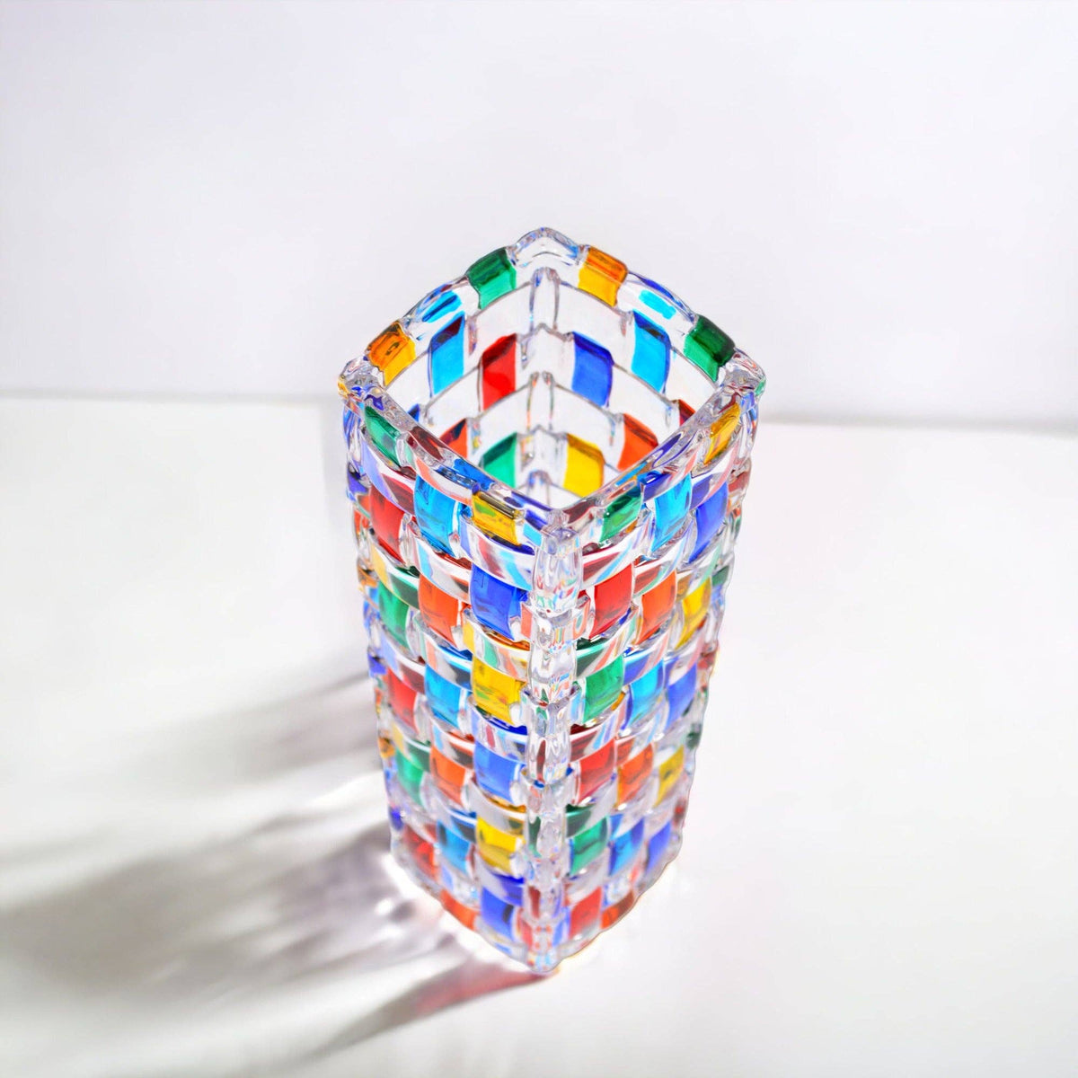 Bossanova Bud Vase, Hand-Painted Italian Crystal | Made in Venice