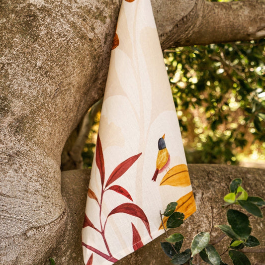 Woody Linen Kitchen Towel